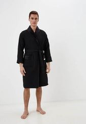 Михаэль (черный) M Халат махровый