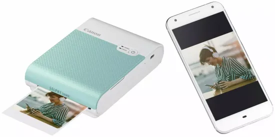 Принтер сублимационный Canon Selphy SQUARE QX10, цветн, меньше A6, зеленый