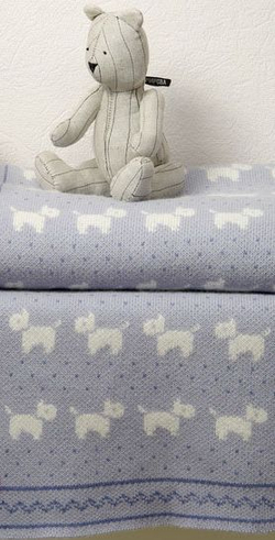 Элитный плед детский Imperio 229 голубой от Luxberry