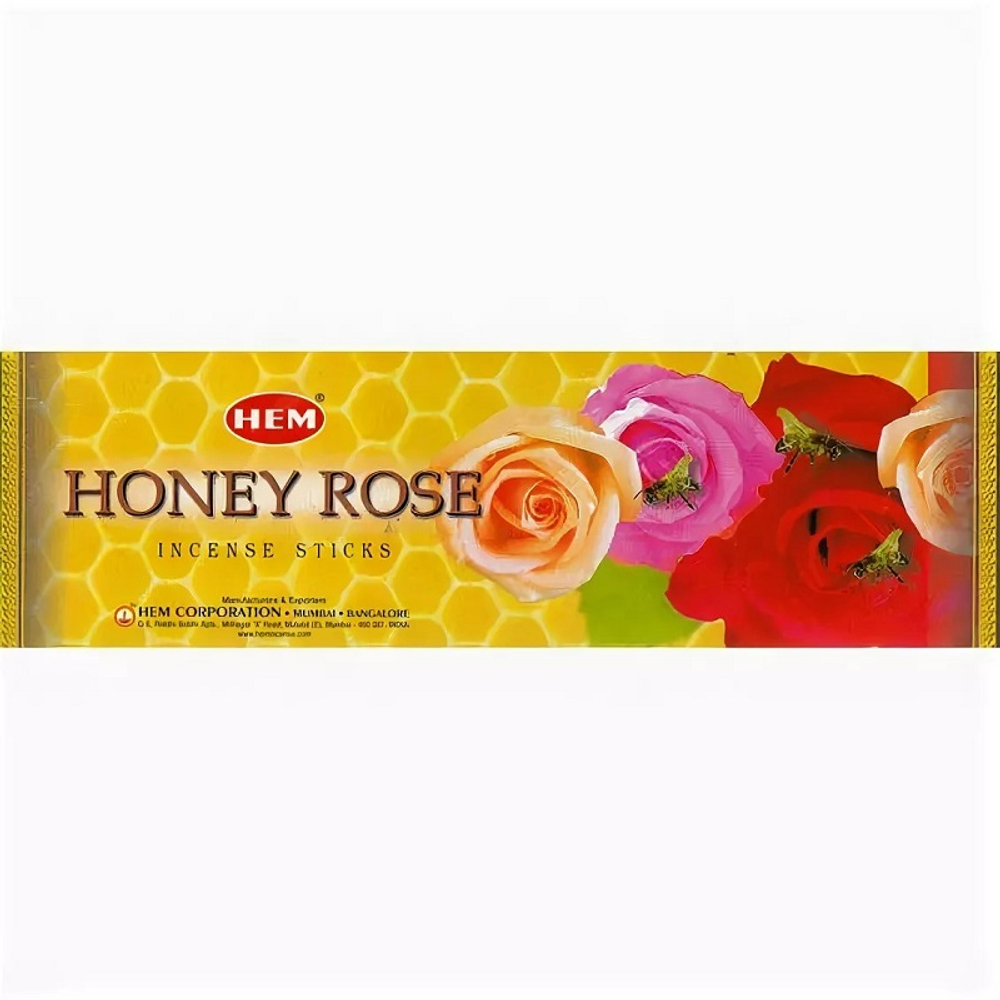 HEM Honey Rose четырехгранник Благовоние Мед Роза