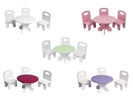 Набор мебели для кукол "Классика" (стол + стулья)