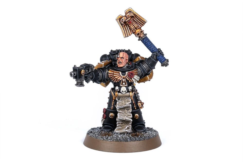 Chaplain with pistol &amp; crozius