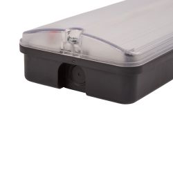 ULW-K25B 6W-4000K-EMG IP65 BLACK Светильник светодиодный влагозащищенный с БАП. Белый свет 4000K. 660Лм. Размер 220x105x50мм. Корпус чёрный. ТМ Uniel