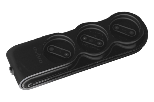 Колодка 3 гнезда OVIVO б/з черная 700-080000-103