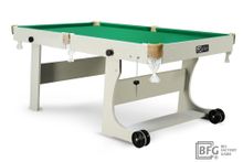 Бильярд BFG Compact Light 6 (Серый) (РП, серый (ЛДСП), ЛДСП_16, Сукно Euro Pro 50 ш1.98м Yellow green, Х/б сетка)