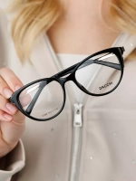 Оправа для очков для зрения пластиковая кошачий глаз