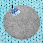 Берет женский из ангоры «Mon Caprice», цвет серый, р. 58 (лейбл ультрамарин, подвес)