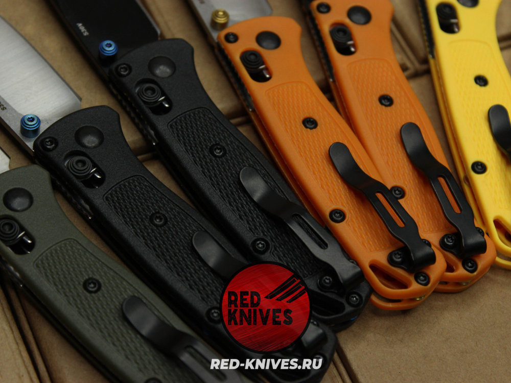 Нож Benchmade 533 Bugout Mini - желтый нейлон, клинок сатин RK/Н21