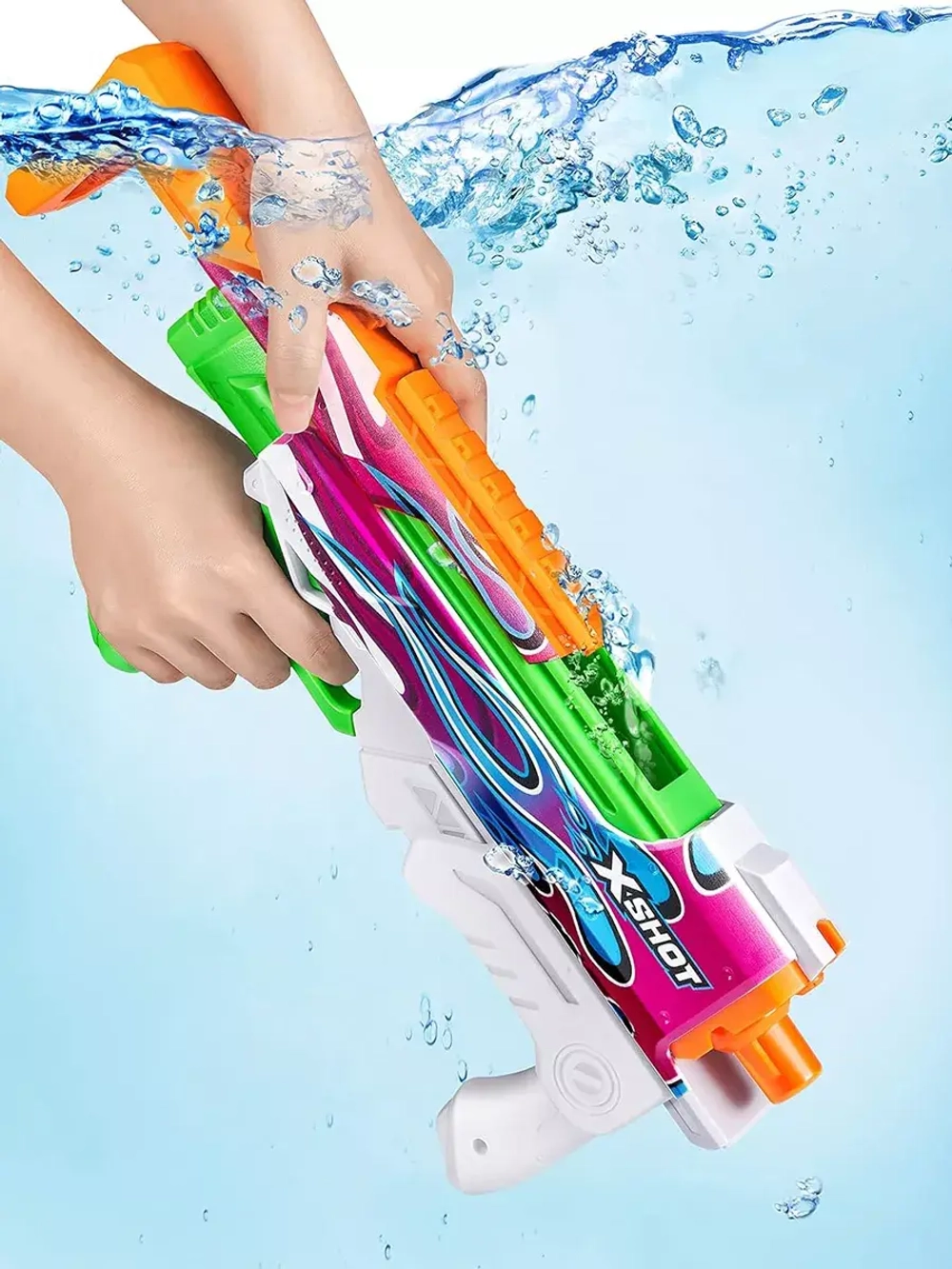 Водный бластер водяной пистолет Зуру X-Shot Fast-Fill Skins