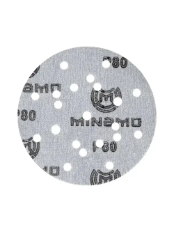 150мм P80 10шт. Шлифовальный абразивный круг для шлифовки под липучку Minamo Heavy Duty PF