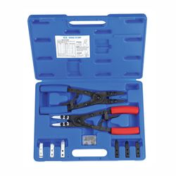 KING TONY (45115PP) Набор съемников для стопорных колец 267 мм, сменные насадки, кейс, 15 предметов