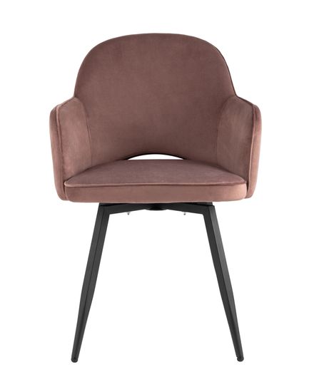 Стул Венера вращающийся, велюр пыльно-розовый NP (набор 2шт)