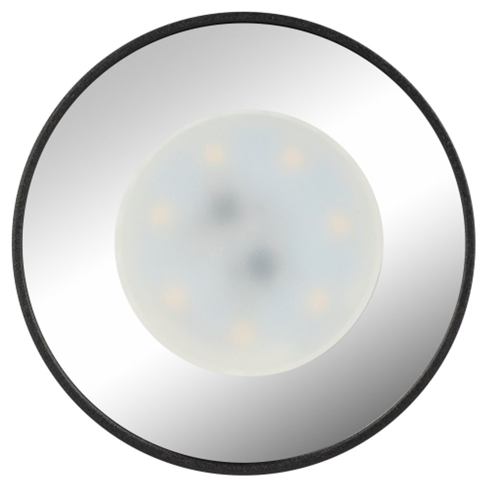 Светильник настенно-потолочный спот ЭРА OL1 GU10 BK/CH под лампу MR16/GU10 черный/хром IP20 | Накладные светильники
