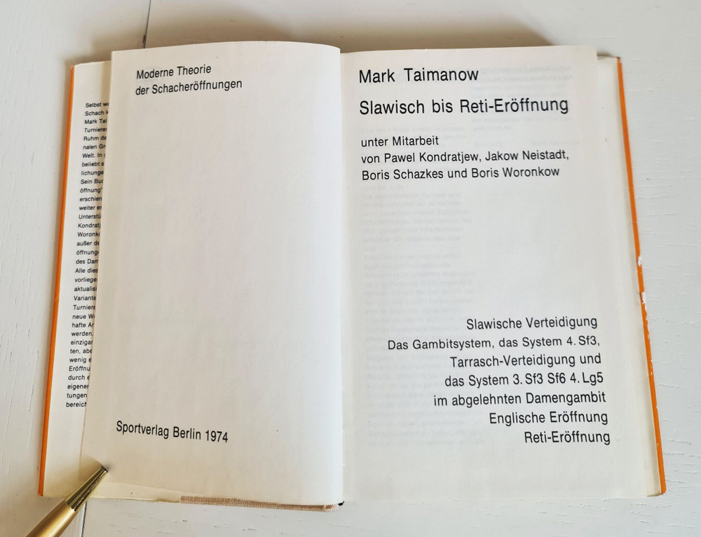 Slawisch bis Reti-Eroffnung M. Taimanow Berlin 1974