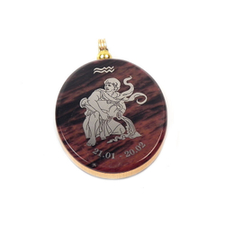 Кулон "Знак Зодиака" обсидиан