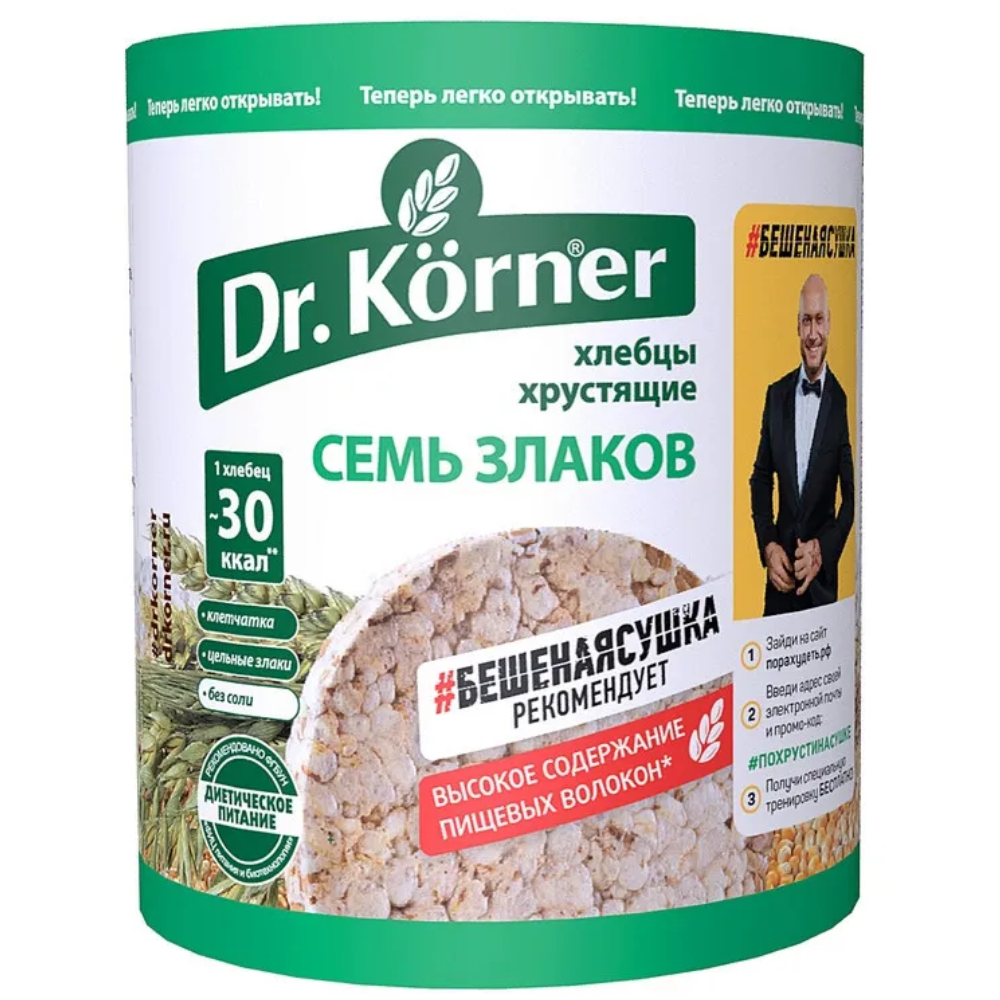 Хлебцы Dr.Korner Смесь злаков 100 гр