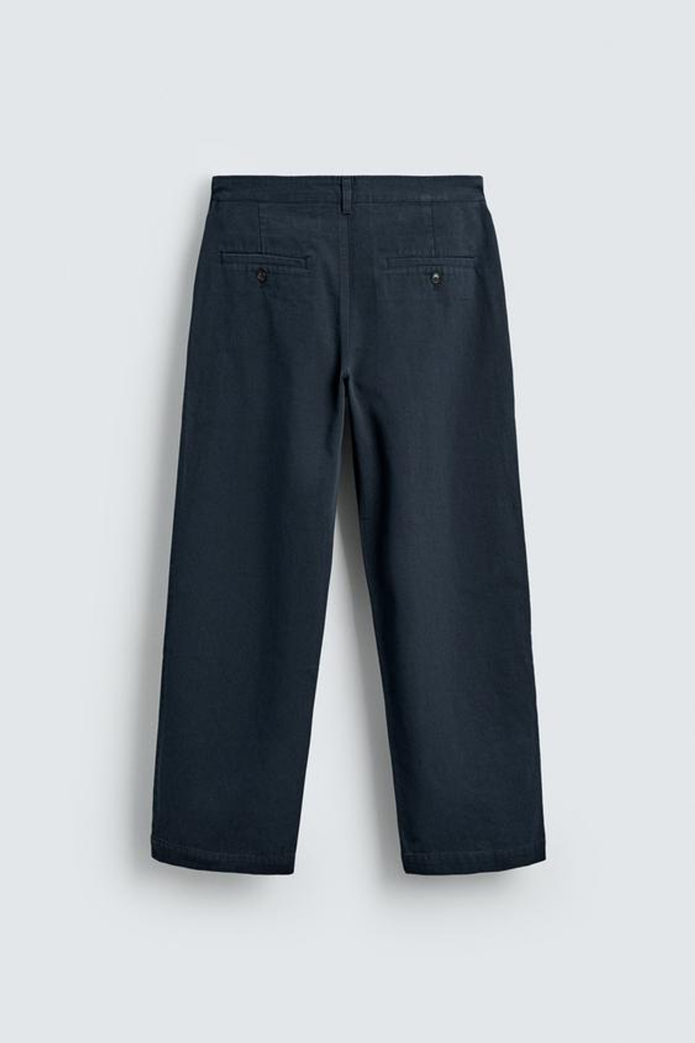 ZARA БРЮКИ ЧИНОС STRAIGHT FIT, МОРСКОЙ СИНИЙ