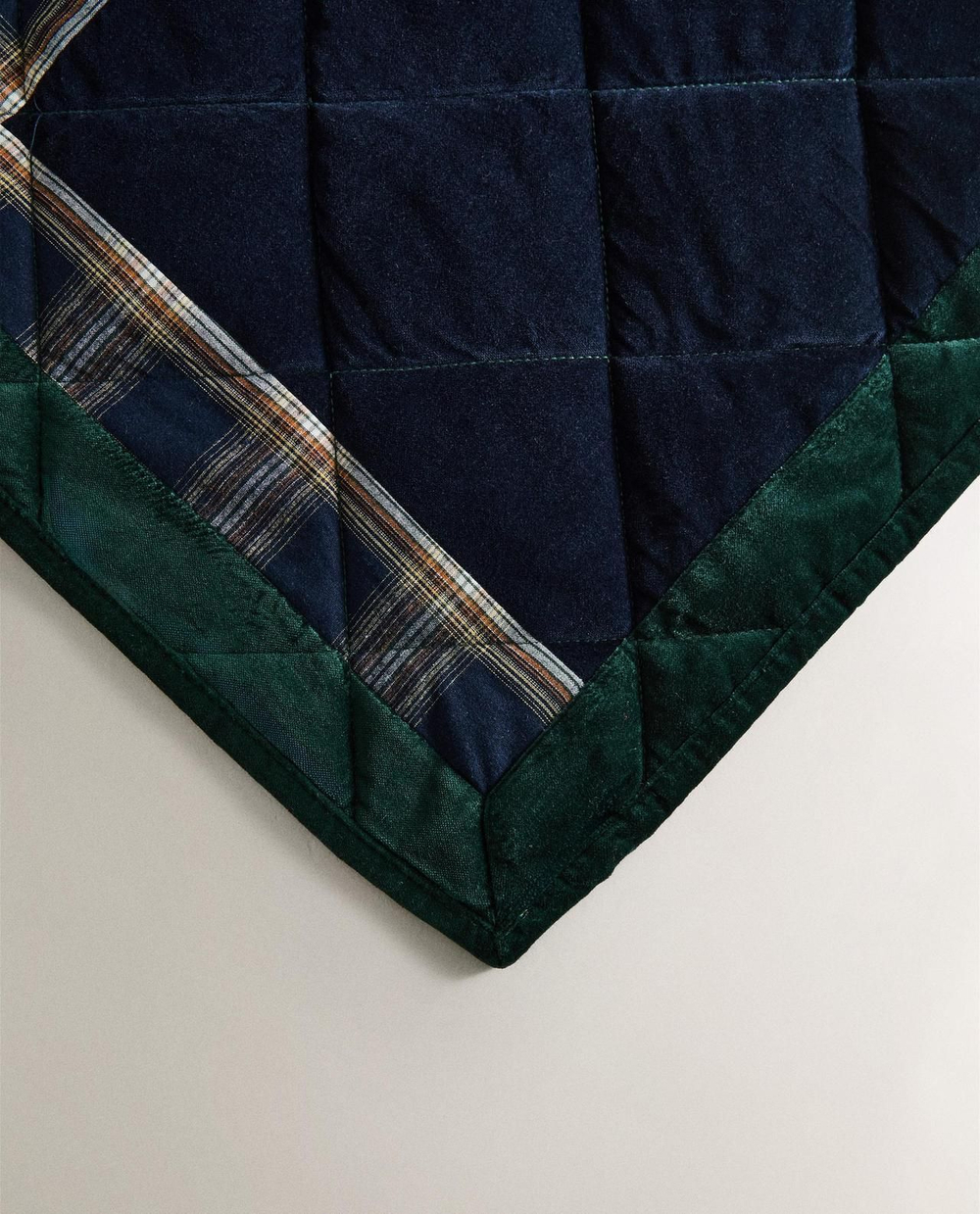 Zara Home - Лоскутное одеяло, зеленый, 140x190 см