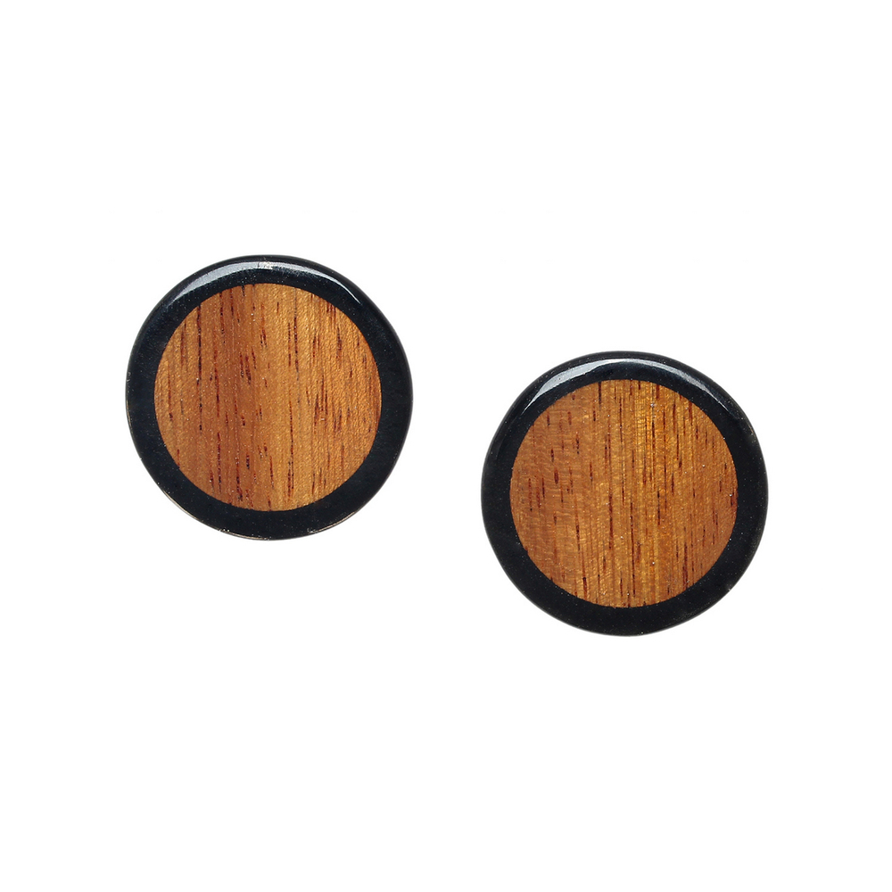 Серьги Nature Bijoux, Cannelle, с рогом и деревом байонг, NB26.1-12-90613 (коричневый)