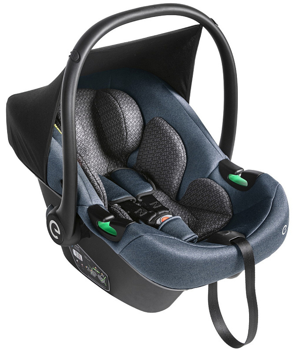 Детская коляска 3 в 1 Espiro Code 2025 и автокресло Pi Gray blue 10 clever black/ Серый/синий (Gray blue 103)