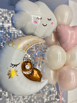 Воздушные шары на выписку девочки №748