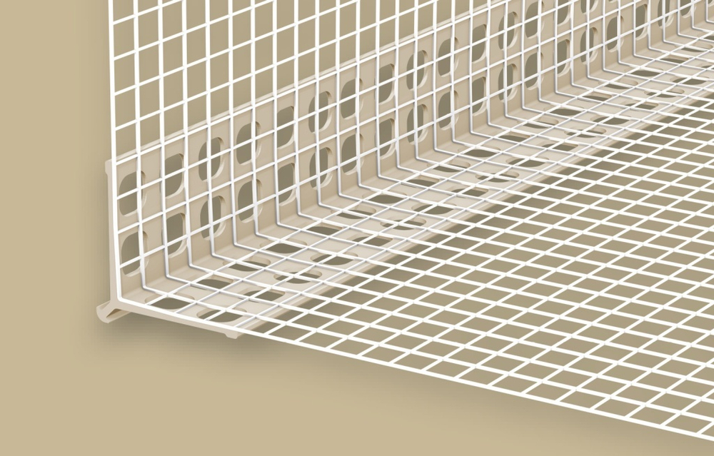 ЕвроУгол штукатурный 4мм с сеткой 100х150 мм