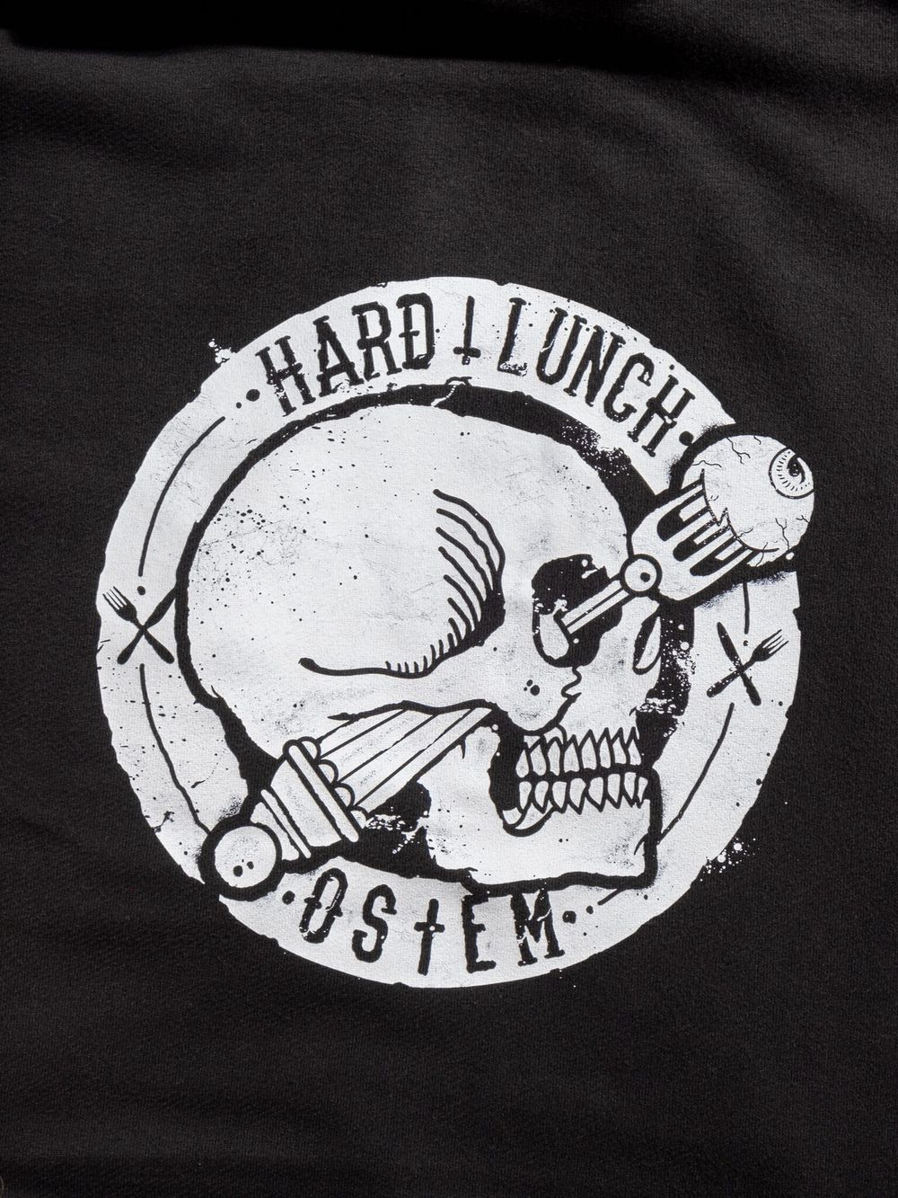 Футболка Hardlunch x Ostem оверсайз черная