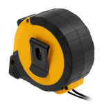 Рулетка 8м х 25мм, двухкомп. корпус, кнопка-пауза Denzel