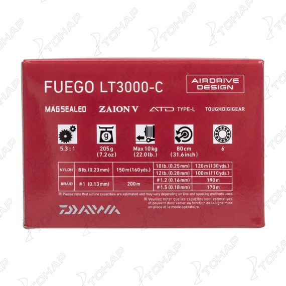 Катушка безынерционная 23 FUEGO LT3000-C (10006-003) DAIWA