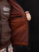 Куртка демисезонная Варгградъ на флисе мужская терракот