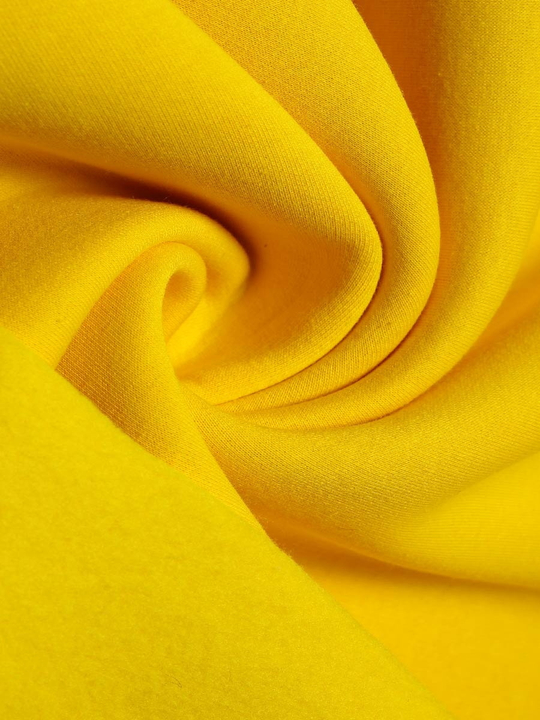 Футер желтый,пенье,3х нитка,начес,г/к,340г/м2