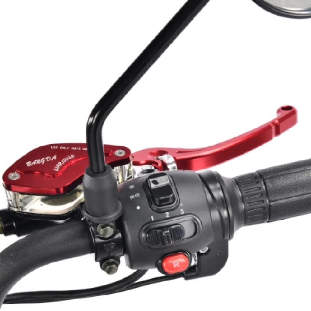 Электроскутер CityCoco White Siberia PRO CITY EDITION 2500W Красный