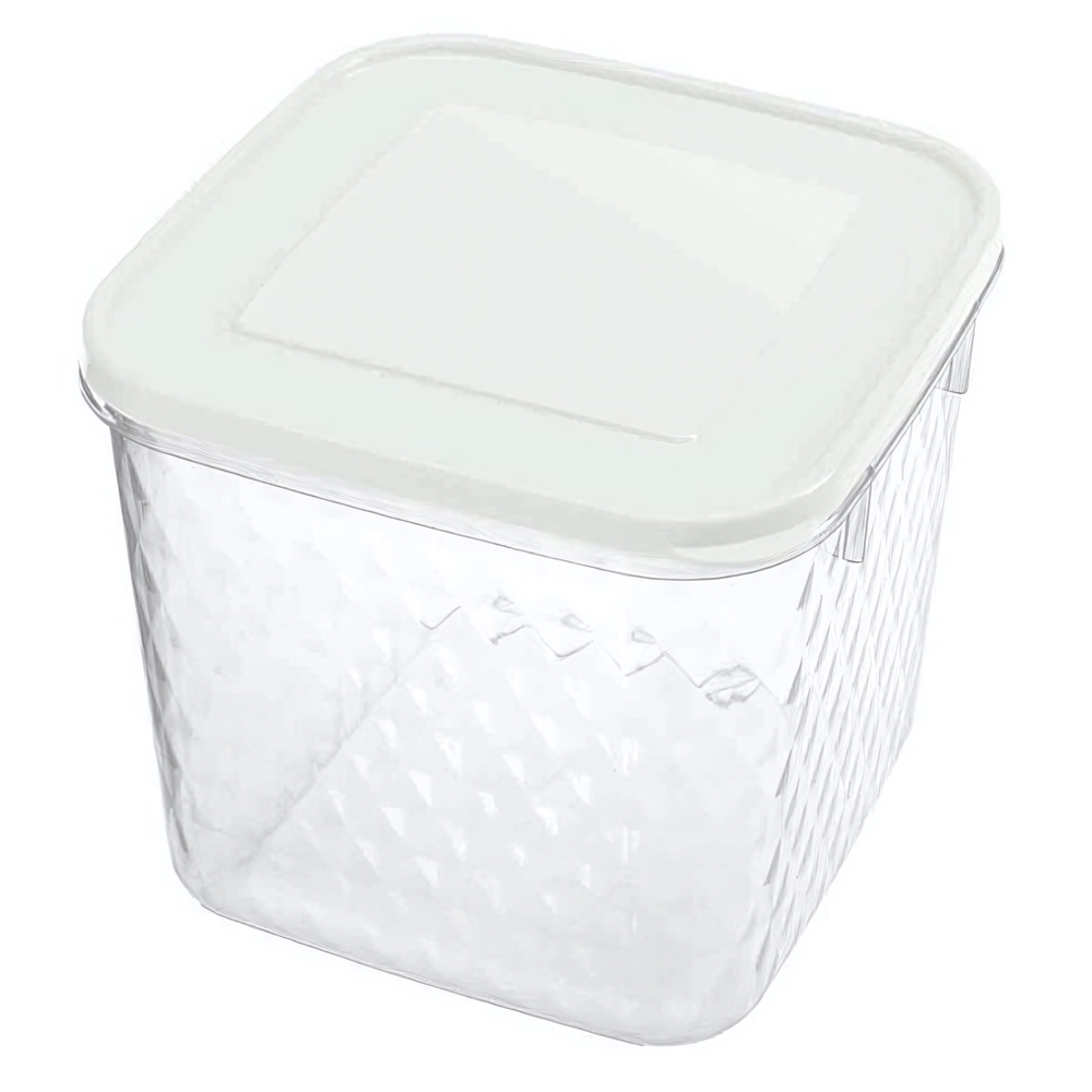 Контейнер для замораживания и хранения продуктов "кристалл" 1,8л (белый)