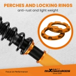 Комплект для автомобиля Subaru Forester 1998-2002 Complete Adjustable Height Shocks Coilovers Suspension Kit lowering kit