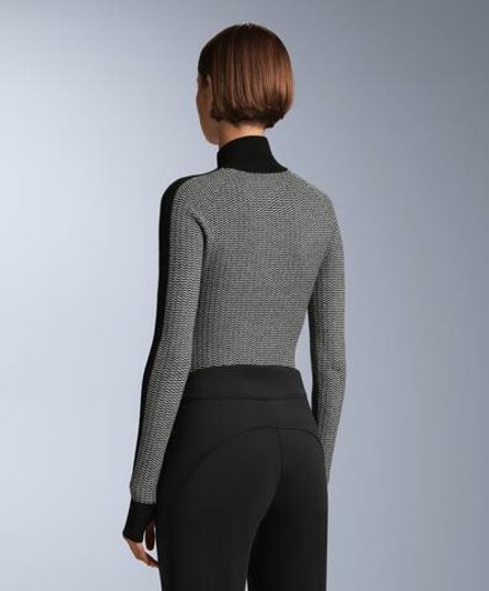 Oysho Термофутболка с жаккардовым узором, черный