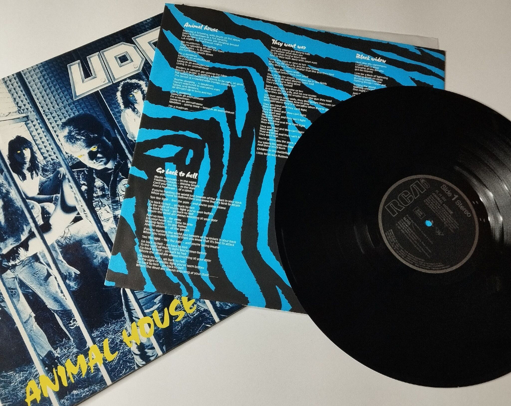 Винтажная виниловая пластинка LP U.D.O. Animal House (Germany 1987)