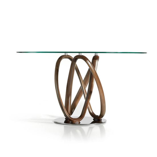 Круглый обеденный стеклянный стол DT801 /1021 Ø120 Испания 