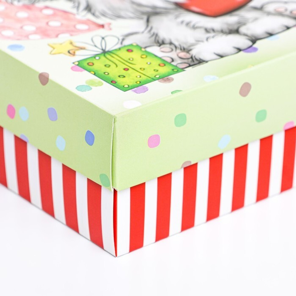 Подарочная коробка сборная "С Днем Рождения" 21 х 15 х 5,7