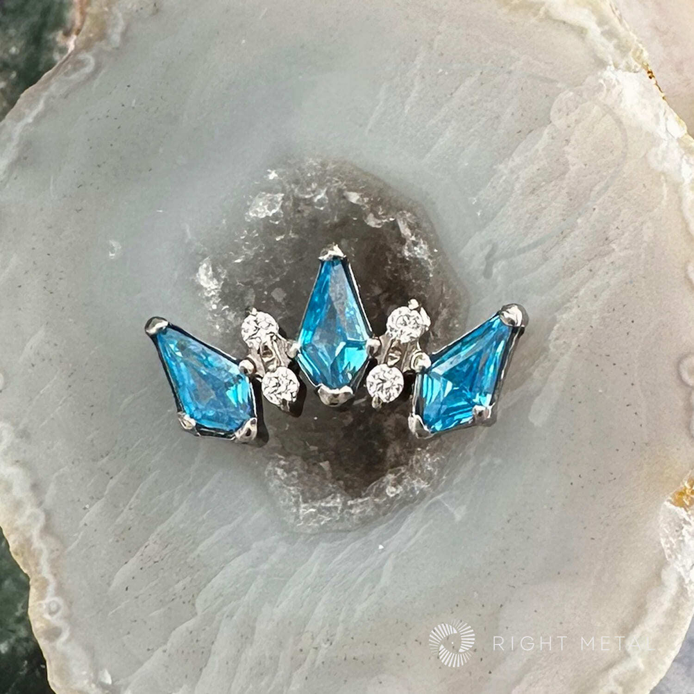 5K Rhombic Aqua & Crystal