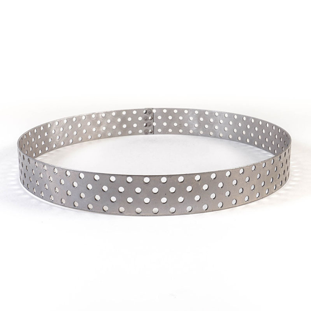 Форма металлическая перфорированная КРУГ h=3 d=16 см.