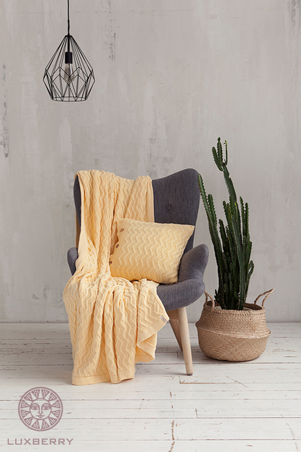 Плед 150х200 Luxberry Lux 58 банановый