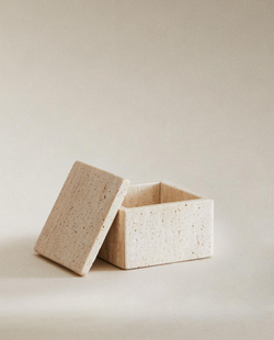 Zara Home коробка для хранения, мрамор, бежевый · 3533/099
