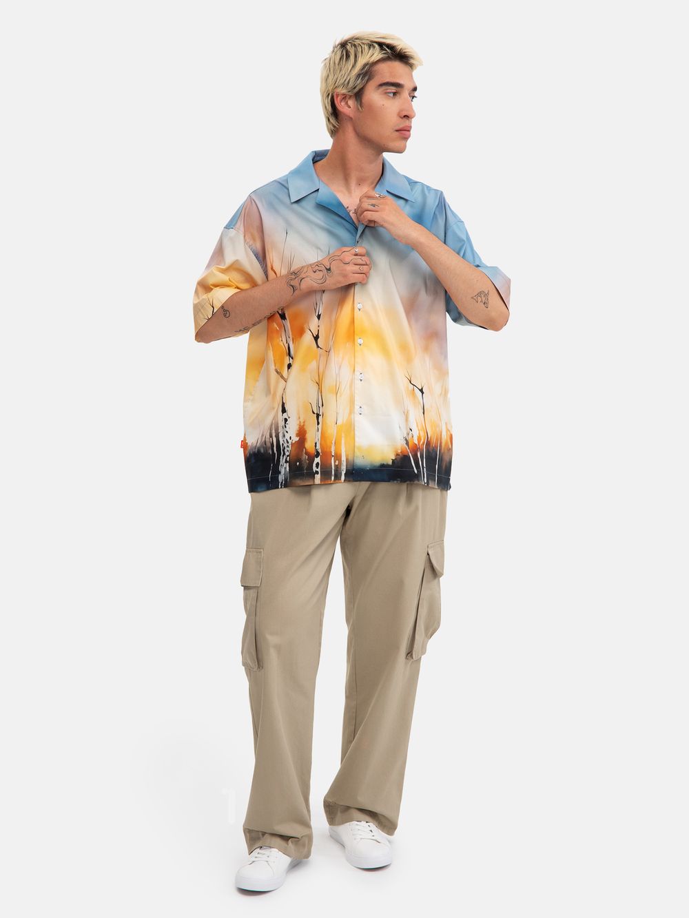 Рубашка Яндекс Гавайская желтая