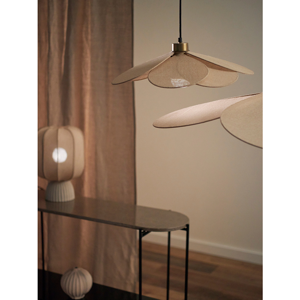 Светильник подвесной kamille, D46 см, бежевый