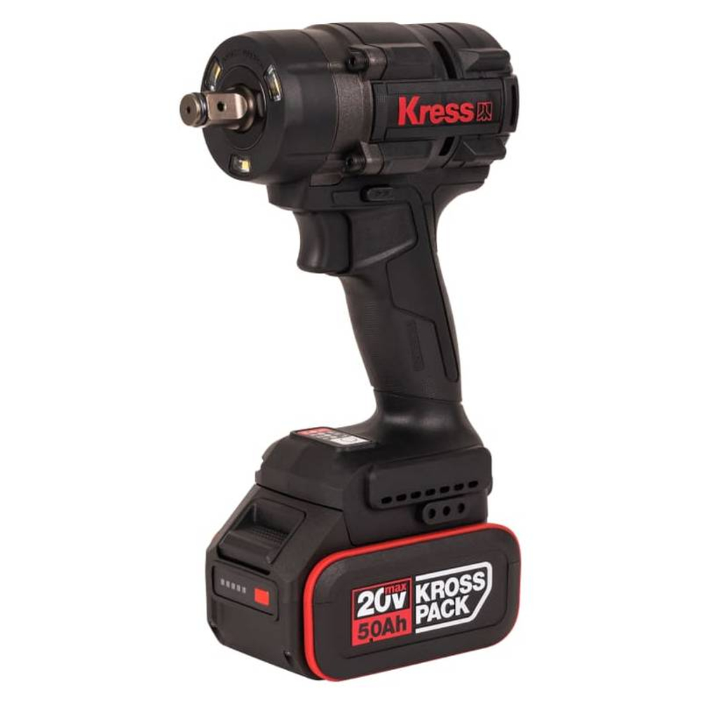 Гайковерт аккумуляторный ударный KRESS KH276, 2 акк, ЗУ, кейс