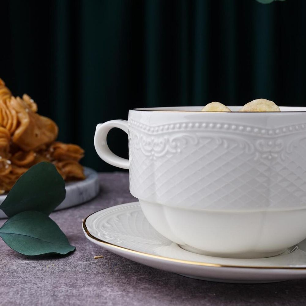 Бульонная пара 370 мл d 10,4 см h6,9 см Gold Aristocrat Noble [1]