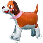 Шар Фольгированный Каталка Собака Щенок (Ассорти)