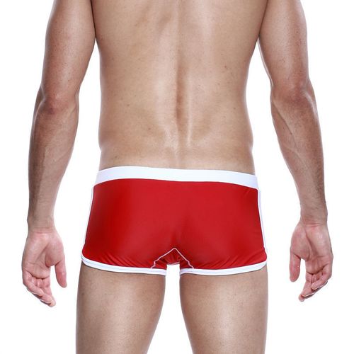 Мужские плавки боксеры красные Seobean Surf Swim Boxers