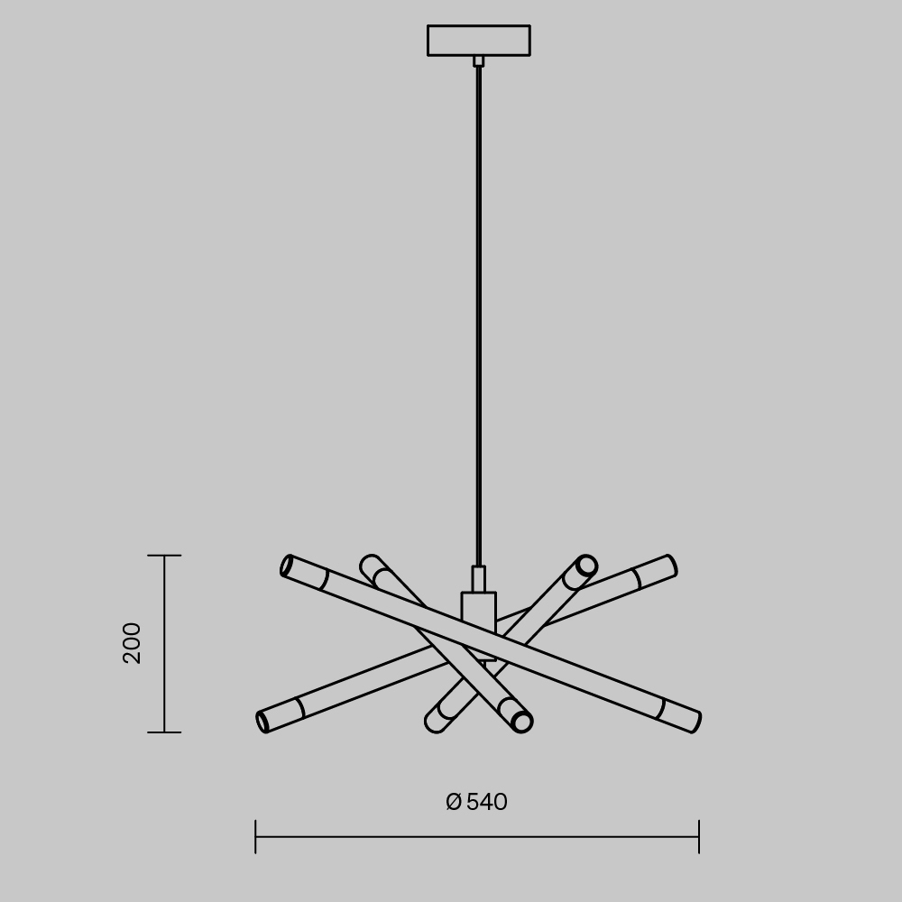 Подвесная светодиодная люстра Freya Wands FR6130PL-L24B