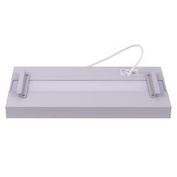 ULO-K16B 2x16W-4000K-L50 5W-3000K IP44 LIGHT GREY Светильник линейный светодиодный подвесной с фоновой подсветкой. Белый свет 4000К. Алюминий. Цвет светло-серый. TM Uniel